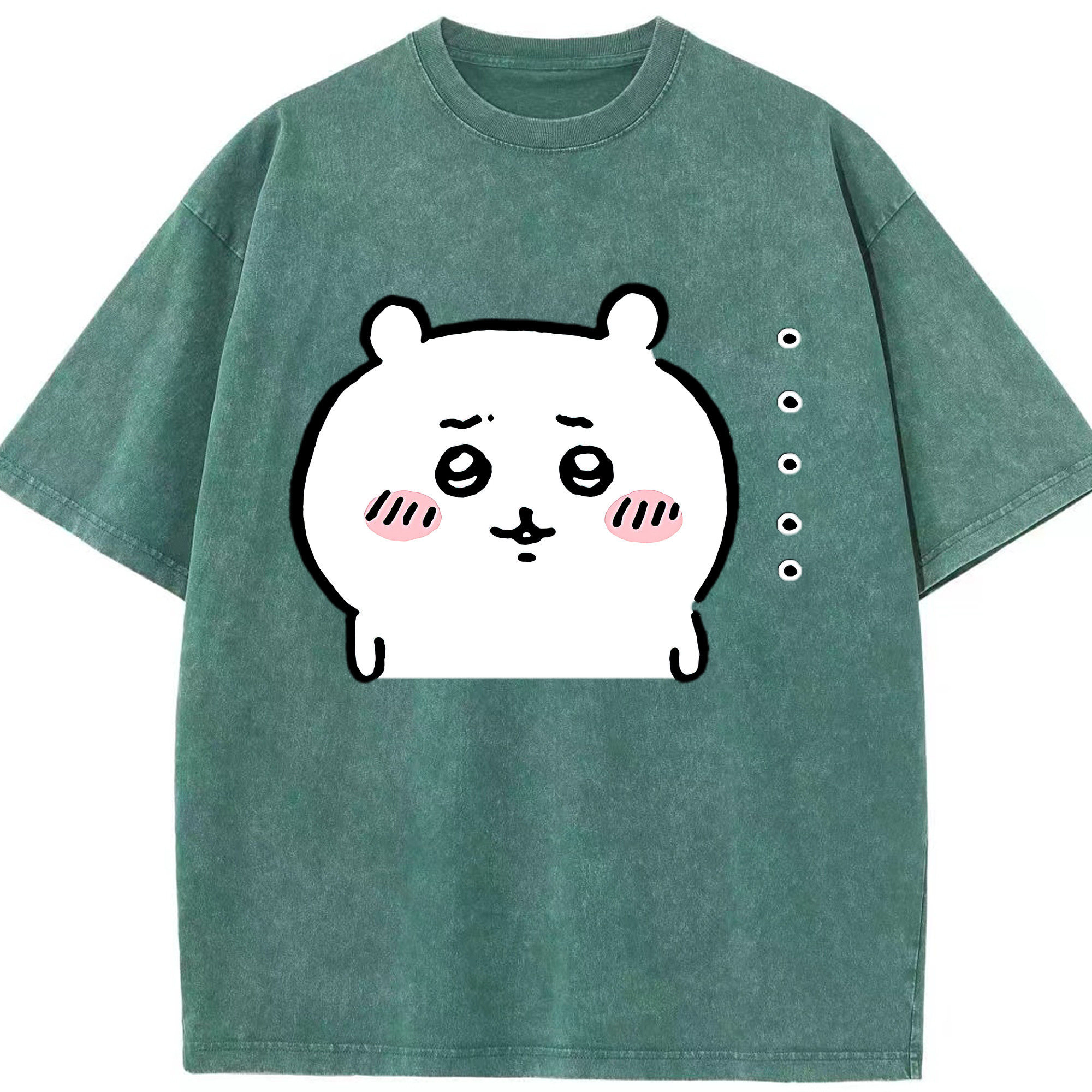 （画像用） ちいかわ ちいかわ Chii-kawa chiikawa 綿100% ヴィンテージ風 半袖Tシャツ（フロントプリント）